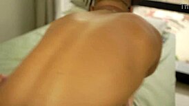 ela hires black stud for oiled massage then rides his huge cock anal wet