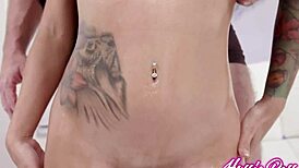 Juicy Venezuelan Alice Thunder bares it all for first bareback scene with Gi Joey's monster cock missionary rough