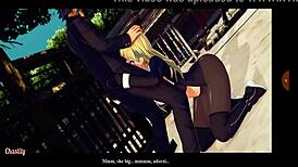 wanna see this naughty nun girlfriend play dirty games with friends?