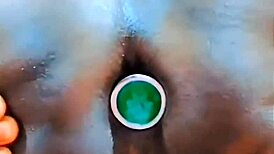 Repeated Anal Pounding with Toys Masturbation Gaping Creampie Fisting