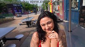 Josie Jaxxon cheats wildly on husband with Gibby the clown's massive BBC outdoors in atlanta