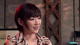 A slim Asian teen submits to old men's teasing, toys, blowjobs, and creampie doggystyle threesome.