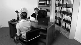 fucking big tits milf secretary in stockings and heels doggystyle