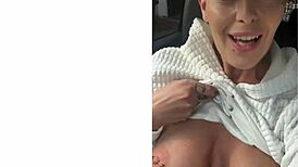 How Long to Lick Every Tattoo on Sexy Milf Mistress Boobs