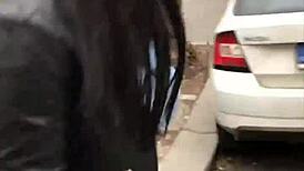 Dude picks up czech insta babe with huge tits fucks her shower doggy cowgirl cum on ass