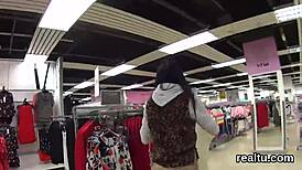 adorable czech teen seduced stripped fucked pov hardcore in shopping centre