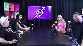 Monica Lima fucked on cam hubby watches while Bruna Carlos joins bisexual swinger cuckold action