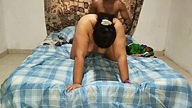 pervy stepdad rams stepsis's gaping ass on video call then forces cum swallow from her boyfriend