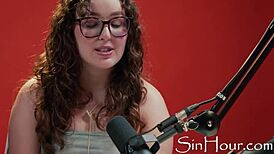 cute curly brunette leana lovings nerdy casting interview reveal