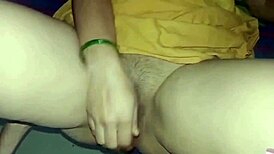 stepsis teases with handjob then takes rough pounding from friend in hot homemade clip.