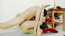 omg hot stepsister sucks my cock deep then rides anal creampie rumpa21