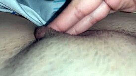 Colombian Hottie Fingers Hairy Pussy Close-Up Moaning for Creampie Release