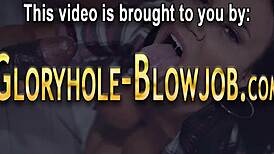 petite blonde teen sucks jerks big black cocks at gloryhole swallows cum