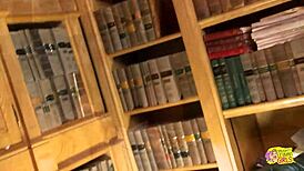 after lesson sexy blonde tutor fucks hot brunette fresher hard