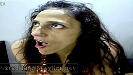 Big N Sexy Britney Debuts Southern Belle Style Deepthroat Blowjob Teaser Sloppy Gagging