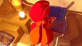 urbosa like sucking my cock then fucking hard ughh