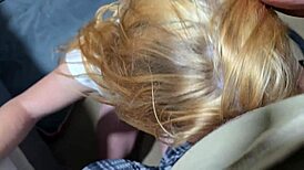 18yo pawg petite sucks cock deep swallows huge cum in mouth creampie