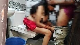 malkin bent over commode gets fucked hard by stud 💦😈