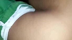 damn asian couple bareback anal creampie in kitchen close-up uncut