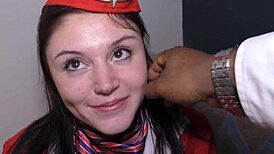 Lexi Lush Craves Every Inch of Big Black Cock in British Uniform BJ