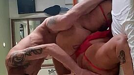 fat stoner chick gets clothes ripped for rough pussy pounding cumshot