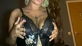 Goth Teen Solo Fucks Big Ass Until Horny Climax Hits