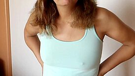 oh wow she takes two massive loads on pussy and tits begging for anal hot latina