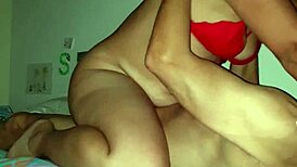 Homemade milf wife bounces juicy pussy riding cock deep and hard