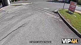 milena ray says yes to public pounding before bf even talks... oops