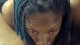 lalola klitz deepthroats monster black cock like a total queen!