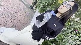 conoci a estefani la puta hermosa chupadora de culo vecina colombiana loca 😜🍑 ass worship ball licking