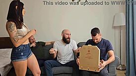 wet bille star's 3on1 dp dap gapes her asshole for messy cum mouthful