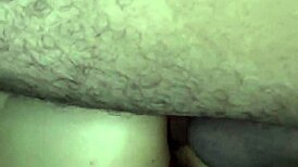 Latina slut rips clothes for first standing anal creampie dripping milk