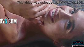 Nicole winter strips solo revealing russian natural tits playboy style