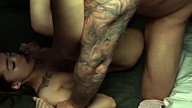 young asian small tits girl shakes in wild orgasms