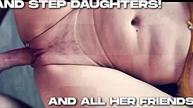 the tabooheat MILF mother-in-law bride gets ANAL LICKED in threesome lingerie for wedding gift hunt.