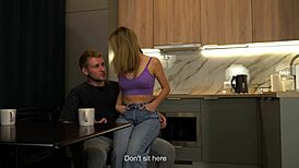 my wife is busy but my dick is free so i fuck her super cool skinny girlfriend backstage quickie