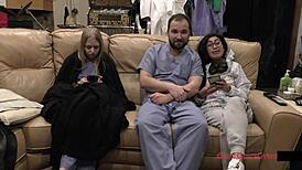 Bratty Jasmine Rose Spreads Hairy Pussy in Cheer Exam