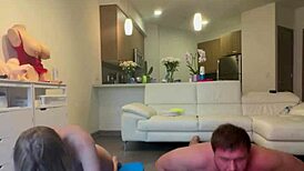 Intense Naked Workout Leads To Thick Cock Suck In Shower Tears!