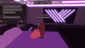 white slut takes quick monster bbc pounding in roblox