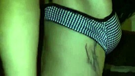 Amateur tattooed milf takes big cock deep in ass pov