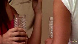 adorable kinky brunettes stretch tight 18+ assholes in wild threesome!!