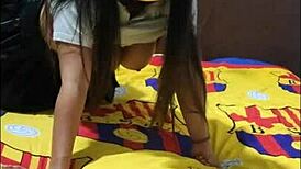 sexy madrastra ninfomana rides cock doggystyle moaning like slut in homemade fuck