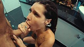 hey babe check this safada brazilian slut teasing her wet pussy fisting lover's cock then gulping every drop of cum