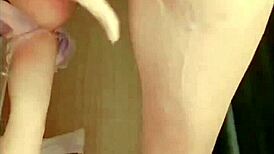 waves of squirting ecstasy flood out as she fingers her soaking pussy endlessly