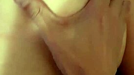 hey babe check my nasty wife in lingerie vibing that dildo for birthday part1 🎉