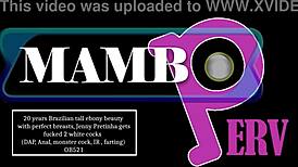 damn 20yo brazilian tall ebony jenny pretinha perfect tits fucked by 2 white cocks dap anal farting monster ir gaping!