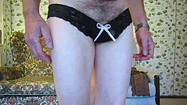 Grandpa David, try on these sexy panties for your lady now?
