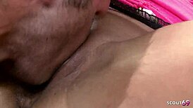 Big Tits Blonde Scarlett March in Stockings Takes Rough Casting Pound from Huge Dick Guy