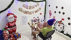 Webcam Model Begs Sugar Daddy For Christmas Pussy Fuck With Big Penis Cowgirl Ride